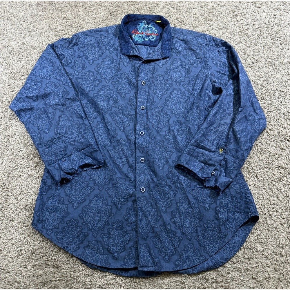 Robert‎ Graham Shirt Mens Paisley Print Button Up Flawed Office Academia Aztec M